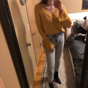 Yellow express sweater